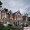 1579672 - Europe Style Villa 3D Model - 3D Blocks - 079 3D Max