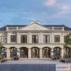1579700 - Europe Style Villa 3D Model - 3D Blocks - 093 3D Max