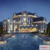 1579714 - Europe Style Villa 3D Model - 3D Blocks - 100 3D Max