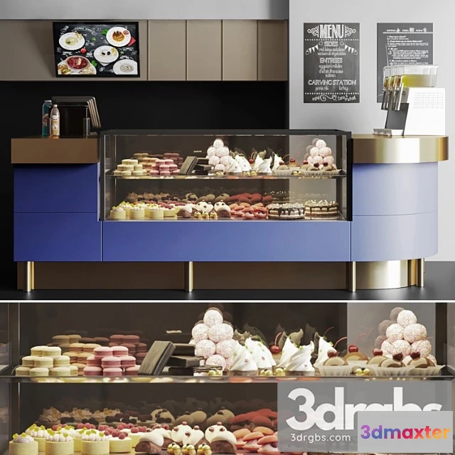 1057548 - Confectionery shop with desserts and sweets 4. cafe