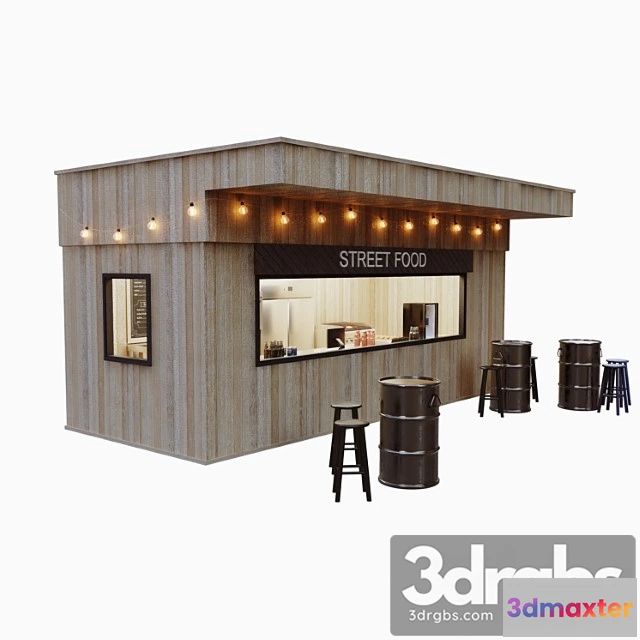 1057614 - Street food cafe (kiosk)