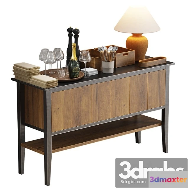 1057624 - Waiter station with items