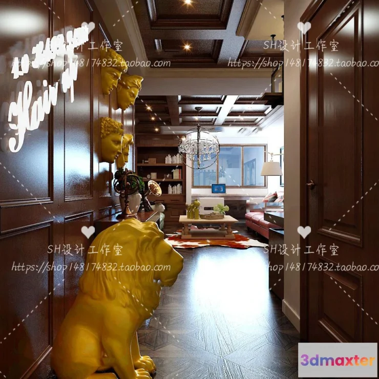 1112760 - BARBER SHOP 3D SCENES - VRAY RENDER - 04