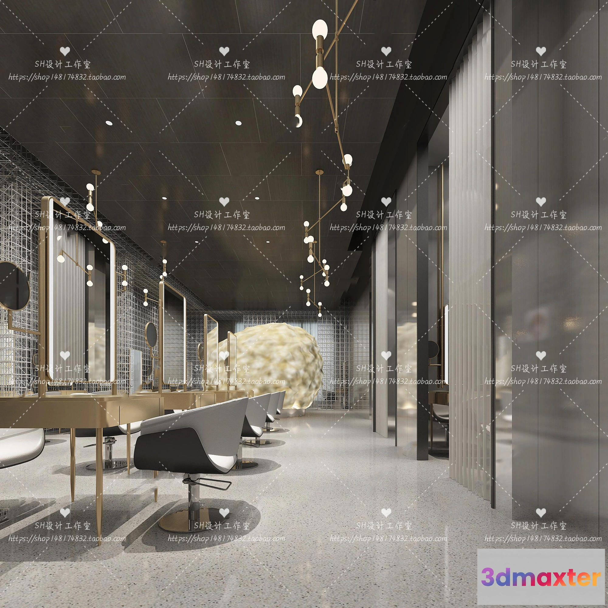 1112764 - BARBER SHOP 3D SCENES - VRAY RENDER - 06