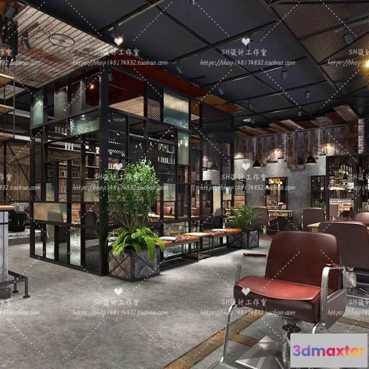 1112788 - BARBER SHOP 3D SCENES - VRAY RENDER - 18