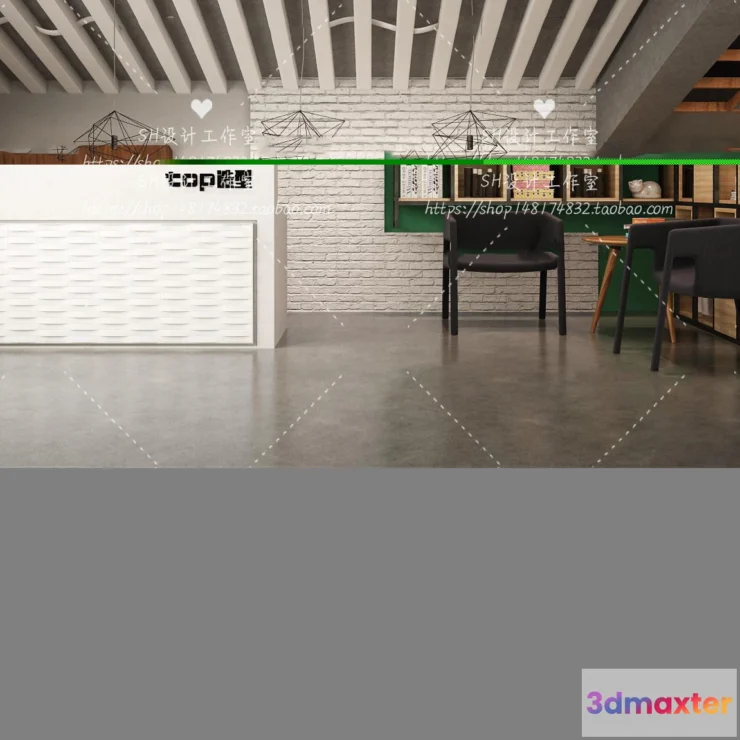 1112798 - BARBER SHOP 3D SCENES - VRAY RENDER - 23