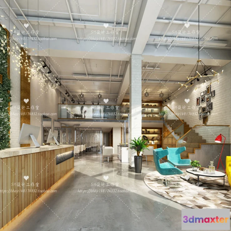 1112800 - BARBER SHOP 3D SCENES - VRAY RENDER - 24