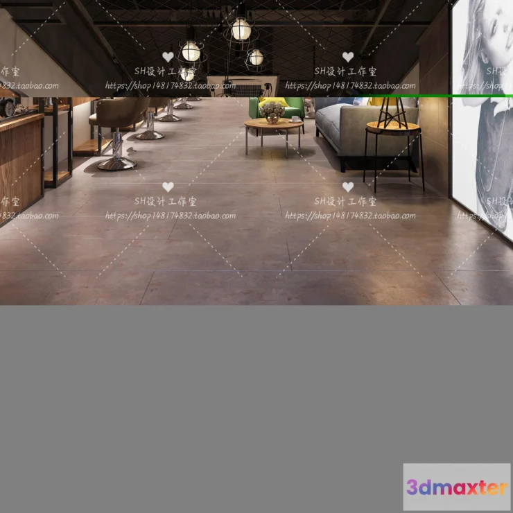 1112806 - BARBER SHOP 3D SCENES - VRAY RENDER - 27