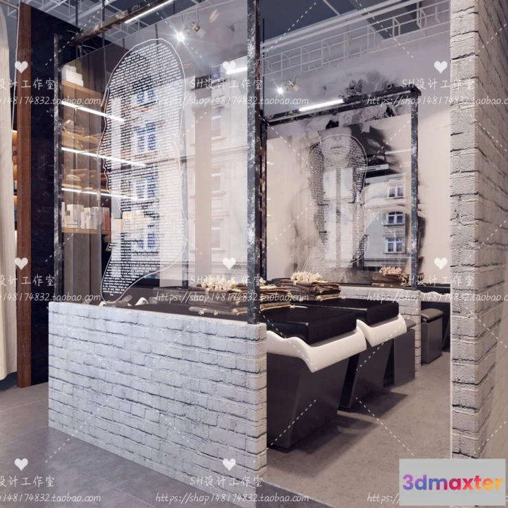 1112824 - BARBER SHOP 3D SCENES - VRAY RENDER - 36