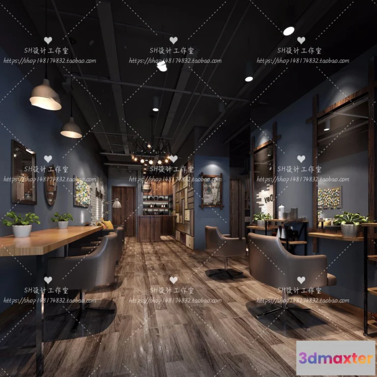 1112834 - BARBER SHOP 3D SCENES - VRAY RENDER - 41