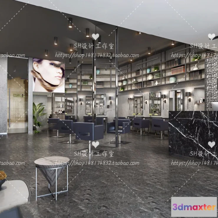 1112838 - BARBER SHOP 3D SCENES - VRAY RENDER - 43