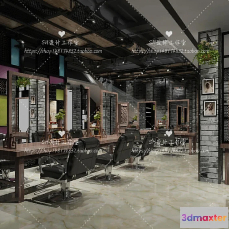 1112848 - BARBER SHOP 3D SCENES - VRAY RENDER - 48