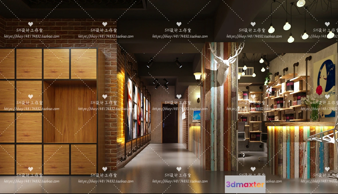 1112852 - BARBER SHOP 3D SCENES - VRAY RENDER - 50