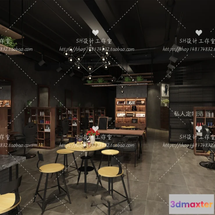 1112862 - BARBER SHOP 3D SCENES - VRAY RENDER - 55