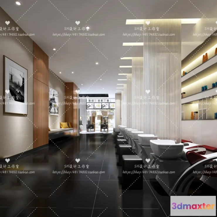 1112866 - BARBER SHOP 3D SCENES - VRAY RENDER - 57