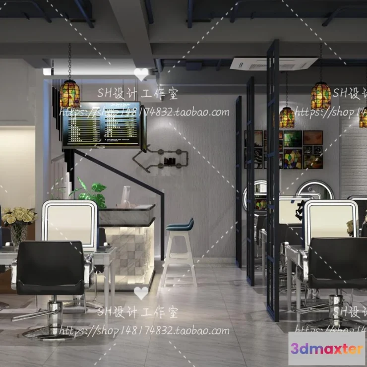 1112876 - BARBER SHOP 3D SCENES - VRAY RENDER - 62