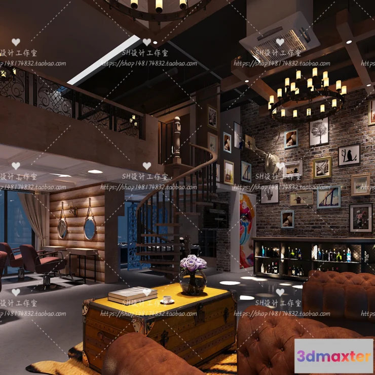 1112886 - BARBER SHOP 3D SCENES - VRAY RENDER - 67