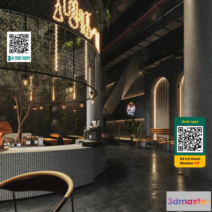 1245014 - Cafe milk tea shop 3D - 014 - 3631