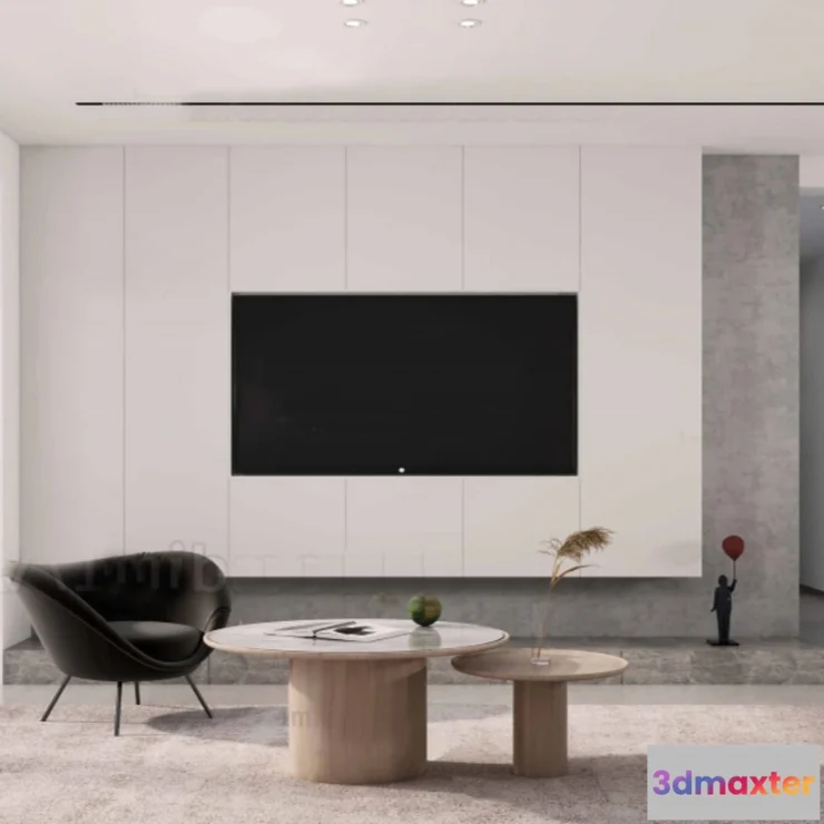 1246548 - MINIMALIST STYLE - VRAY  CORONA - 3D MODEL - 4398