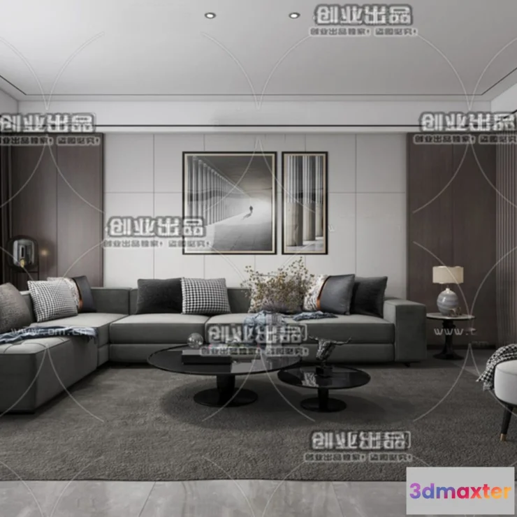 1246554 - MINIMALIST STYLE - VRAY  CORONA - 3D MODEL - 4401