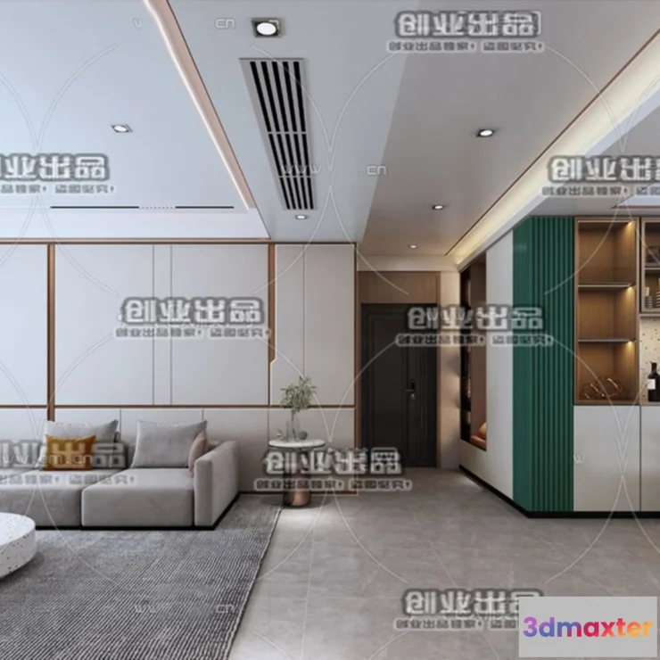 1246556 - MINIMALIST STYLE - VRAY  CORONA - 3D MODEL - 4402