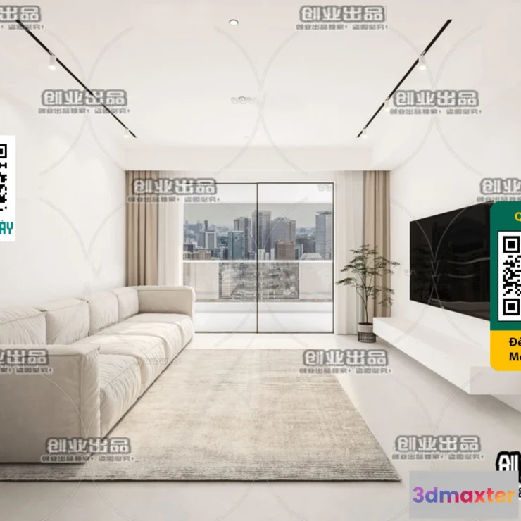 1246558 - MINIMALIST STYLE - VRAY  CORONA - 3D MODEL - 4403