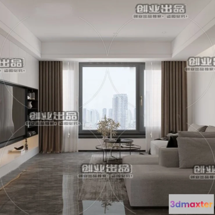 1246560 - MINIMALIST STYLE - VRAY  CORONA - 3D MODEL - 4404