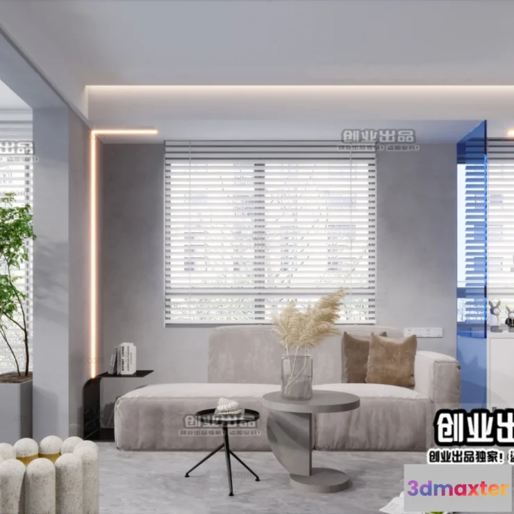 1246568 - MINIMALIST STYLE - VRAY  CORONA - 3D MODEL - 4408