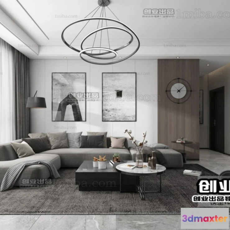 1246578 - MINIMALIST STYLE - VRAY  CORONA - 3D MODEL - 4413