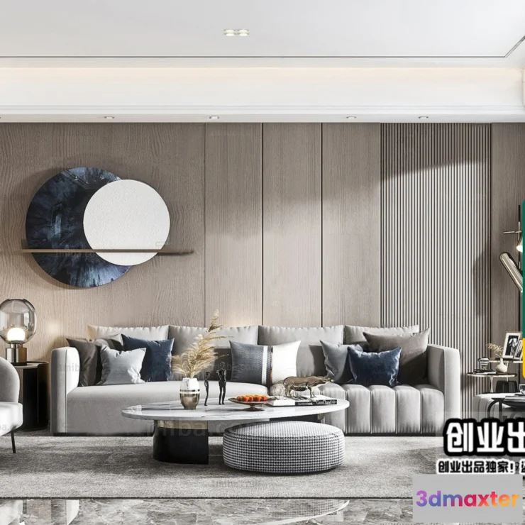 1246584 - MINIMALIST STYLE - VRAY  CORONA - 3D MODEL - 4416