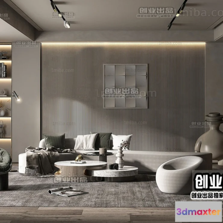 1246588 - MINIMALIST STYLE - VRAY  CORONA - 3D MODEL - 4418