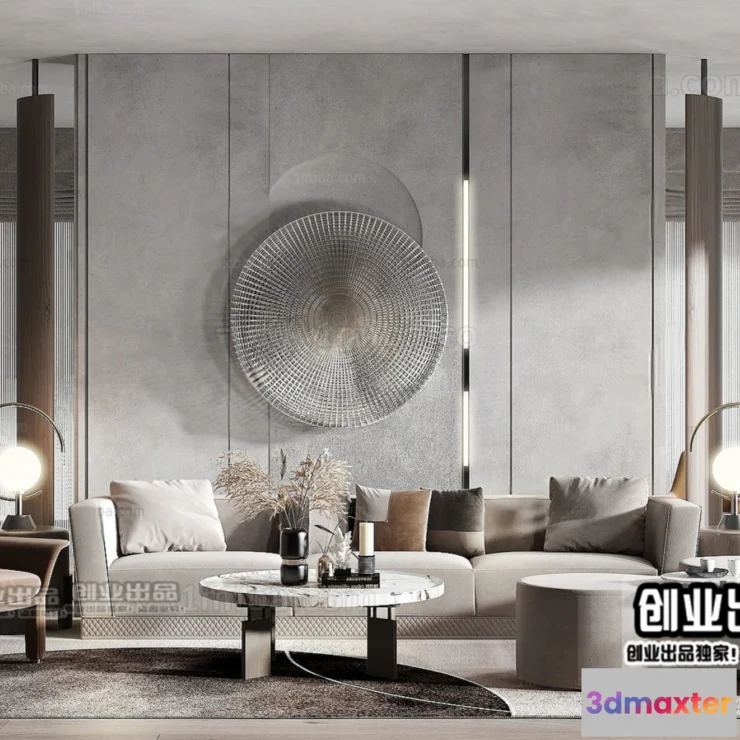 1246592 - MINIMALIST STYLE - VRAY  CORONA - 3D MODEL - 4420