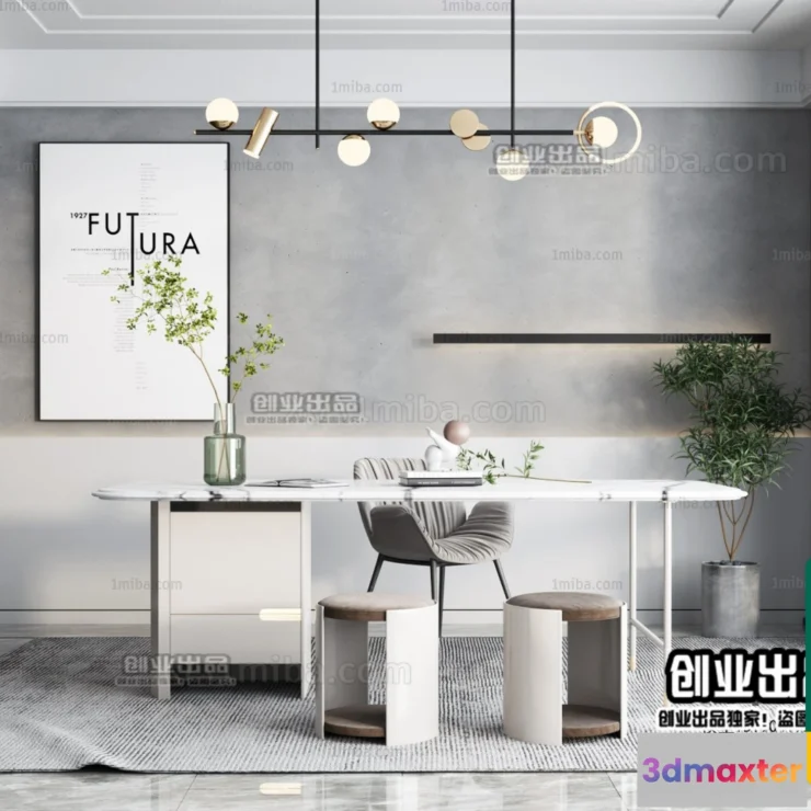 1246706 - MINIMALIST STYLE - VRAY  CORONA - 3D MODEL - 4477