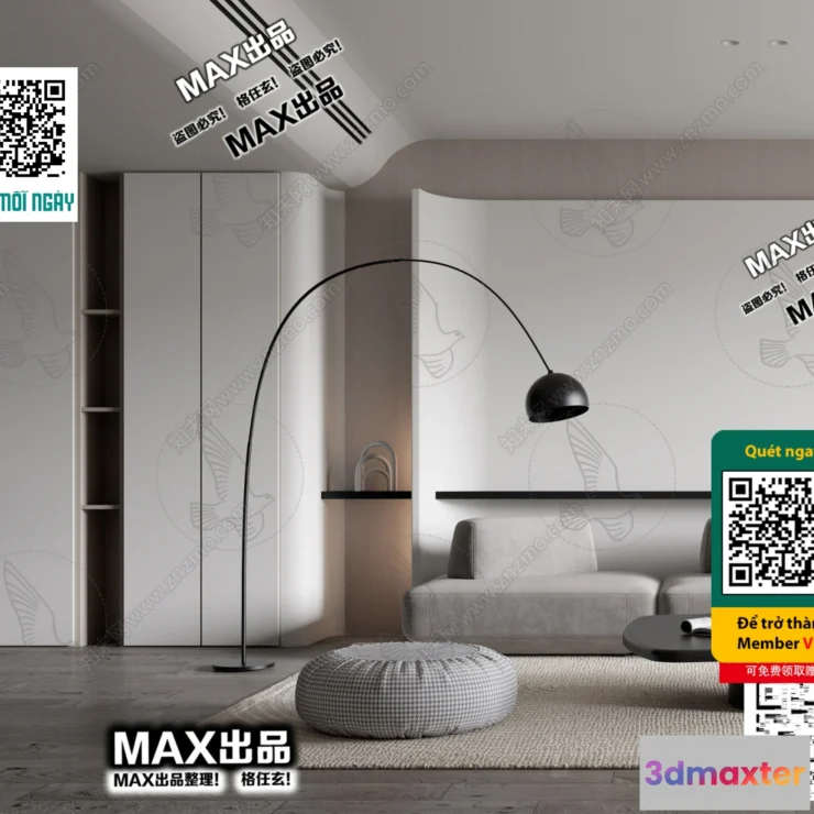 1247826 - MINIMALIST STYLE - VRAY  CORONA - 3D MODEL - 5037