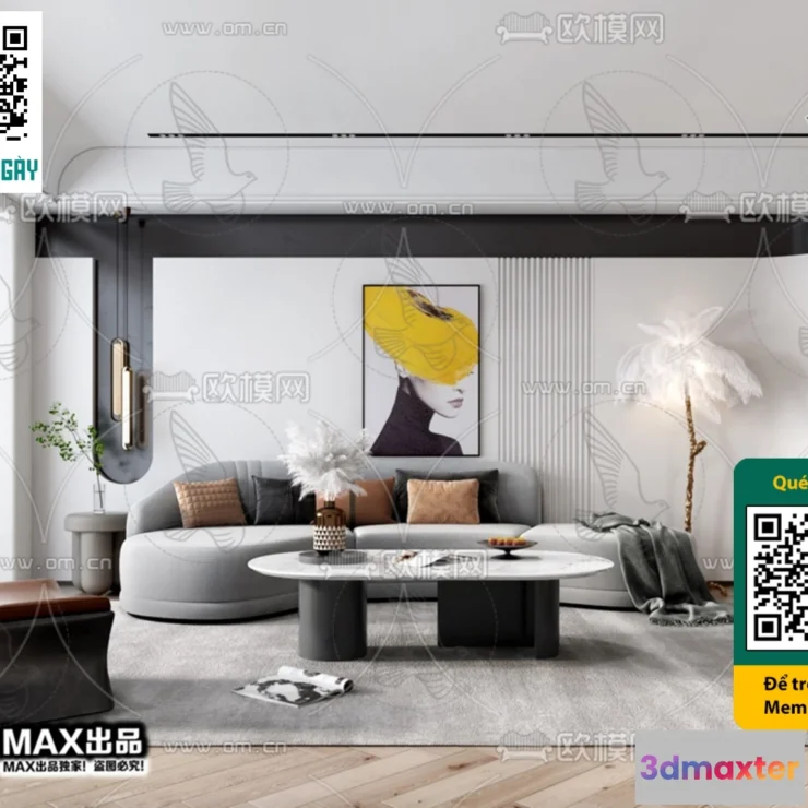 1247850 - MINIMALIST STYLE - VRAY  CORONA - 3D MODEL - 5049