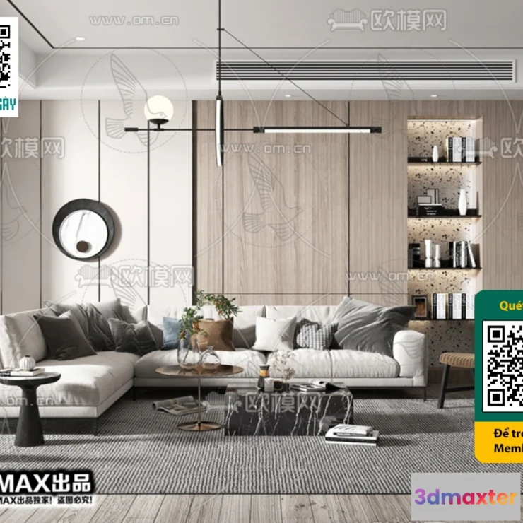 1247874 - MINIMALIST STYLE - VRAY  CORONA - 3D MODEL - 5061