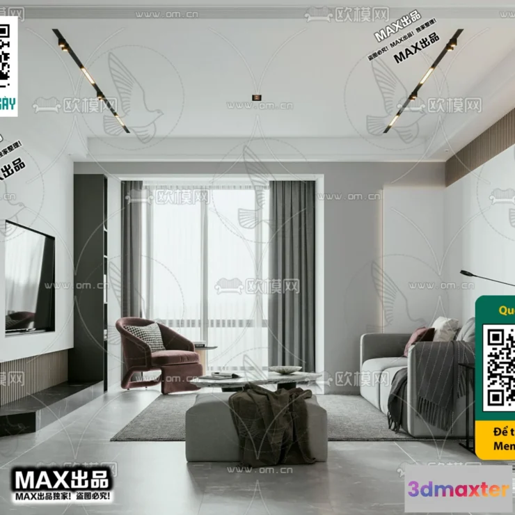 1247914 - MINIMALIST STYLE - VRAY  CORONA - 3D MODEL - 5081