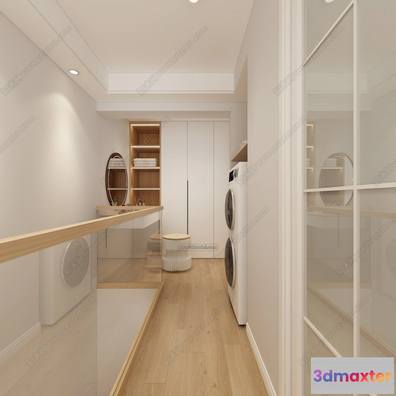 1358190 - Mezzanine Floor - 3D Interior Scene - 3D Models - Modern Style - 077 3D Max