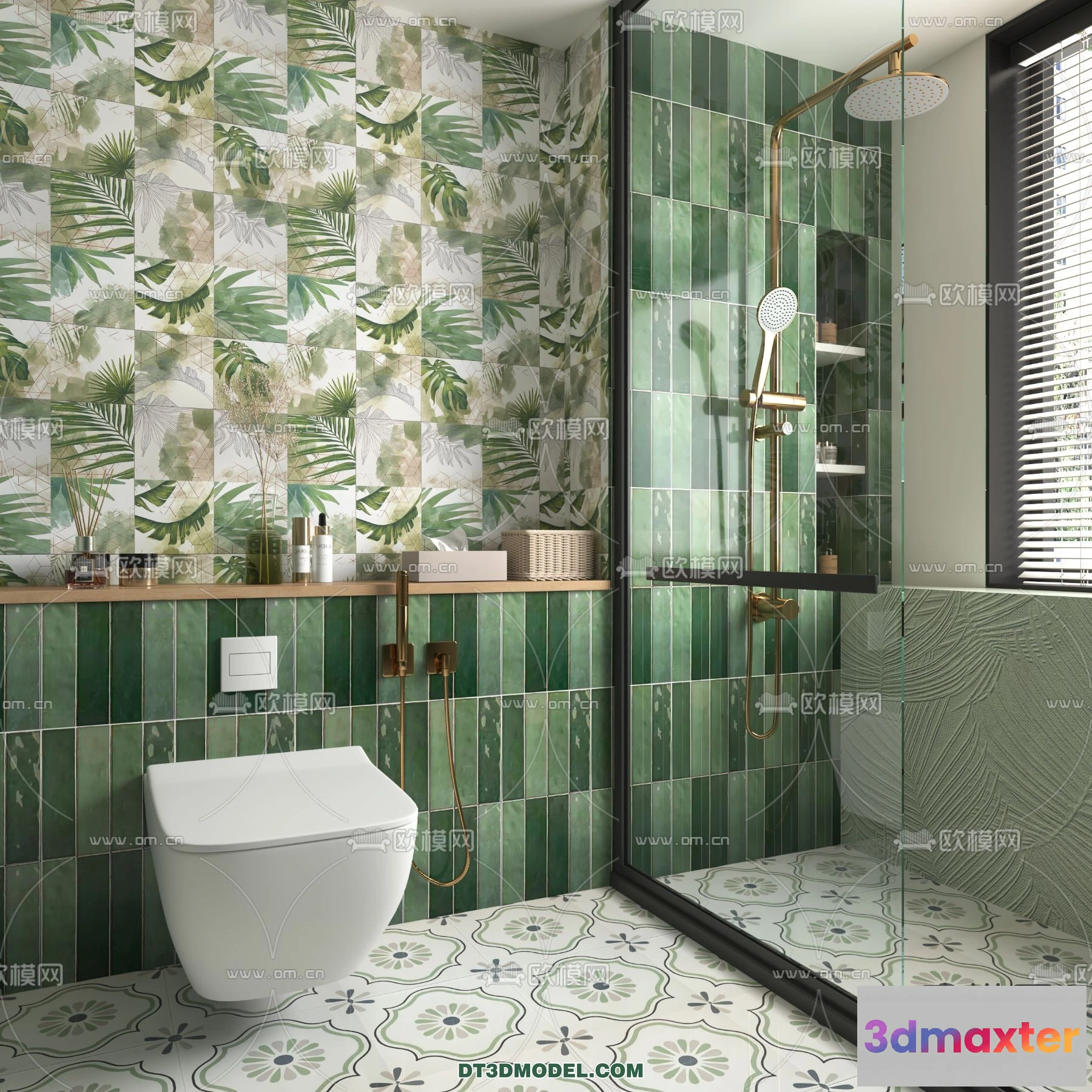 1358579 - Toilet - WC - France Style - Interior 3D Scene - 053 3D Max