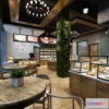 1358601 - Restaurant - Fastfood - 3D Interior Scenes - 076 3D Max