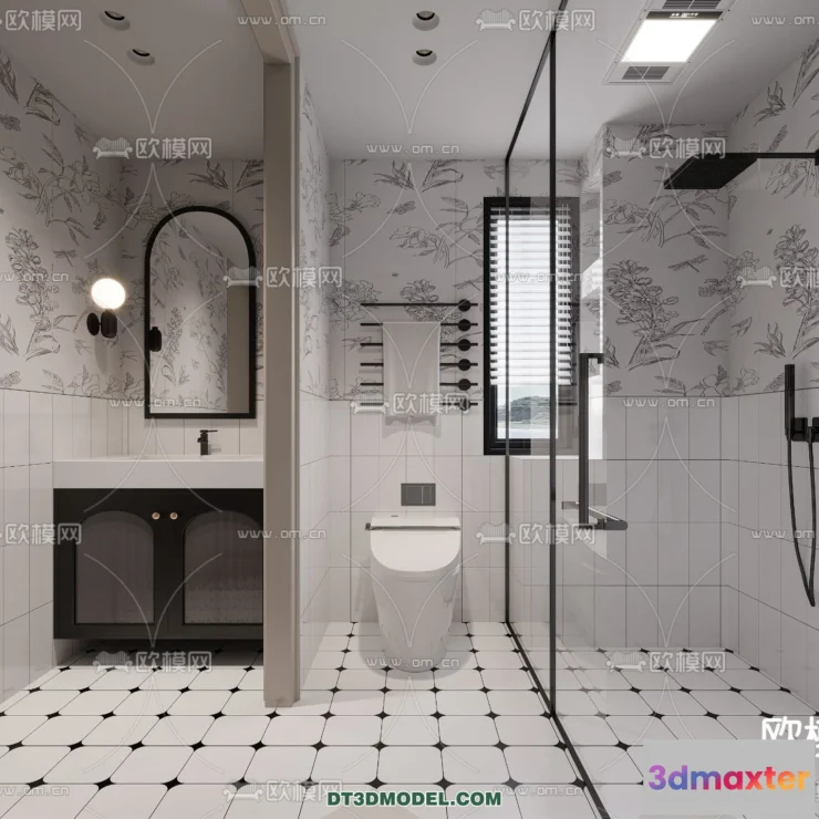 1358656 - Toilet - WC - France Style - Interior 3D Scene - 054 3D Max