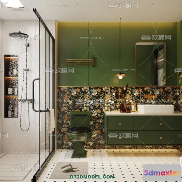 1358850 - Toilet - WC - France Style - Interior 3D Scene - 057 3D Max