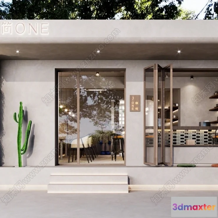 1359003 - Restaurant - Fastfood - 3D Interior Scenes - 082 3D Max