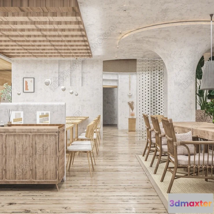 1359074 - Restaurant - Fastfood - 3D Interior Scenes - 083 3D Max