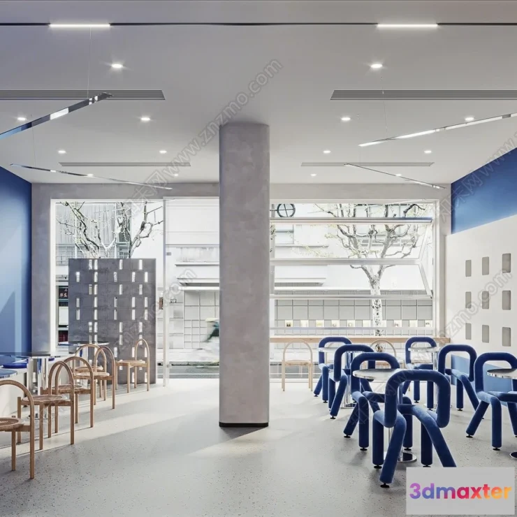 1359240 - Restaurant - Fastfood - 3D Interior Scenes - 086 3D Max