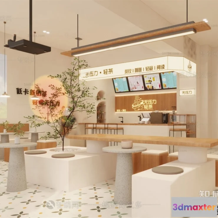 1359461 - Restaurant - Fastfood - 3D Interior Scenes - 089 3D Max