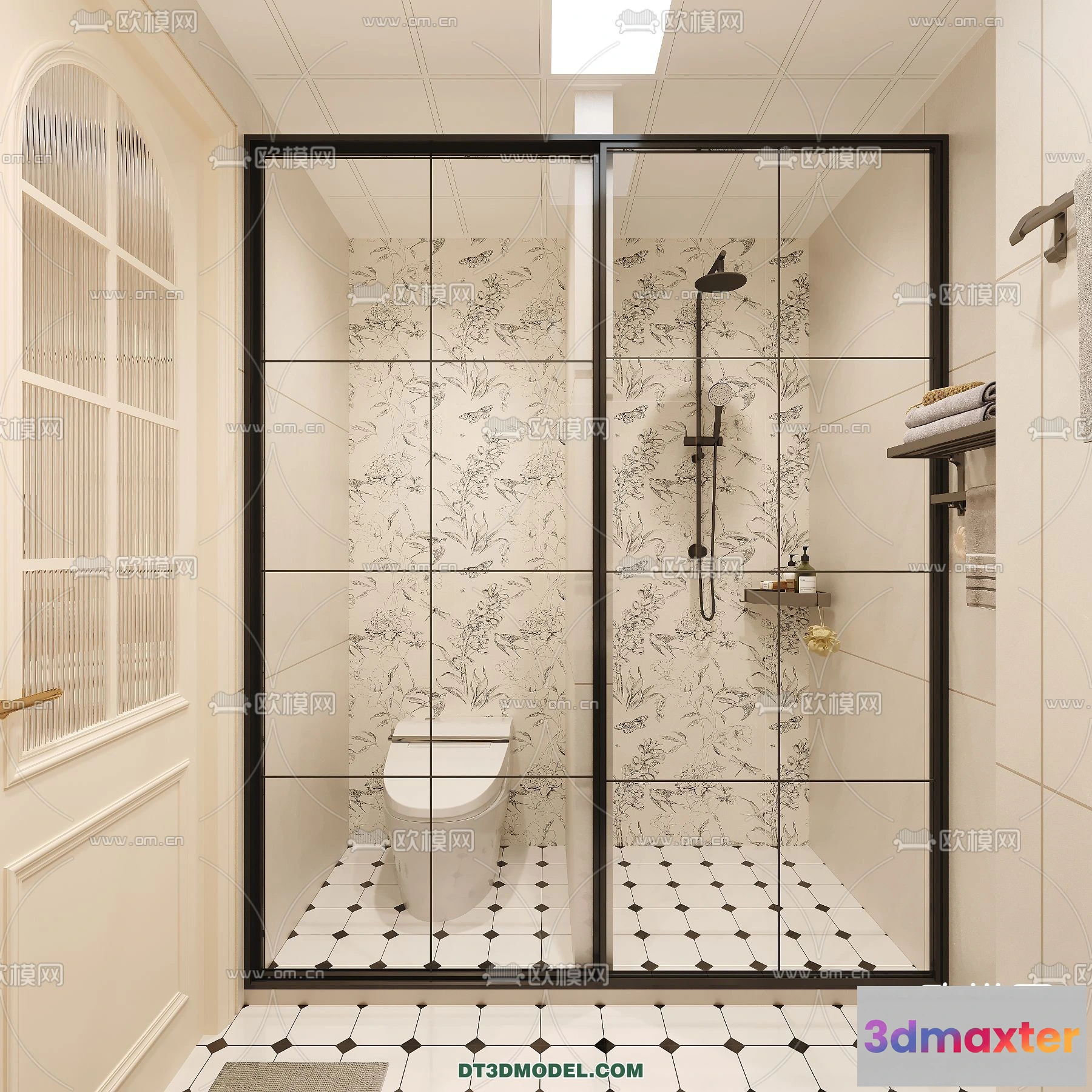 1359583 - Toilet - WC - France Style - Interior 3D Scene - 068 3D Max