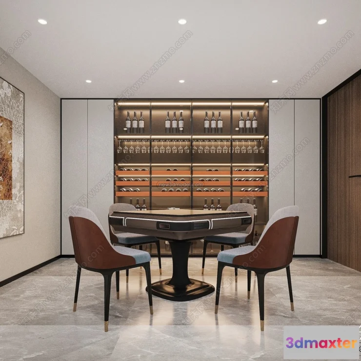 1359640 - Mezzanine Floor - 3D Interior Scene - 3D Models - Modern Style - 099 3D Max