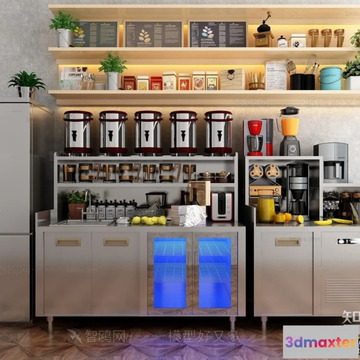 1359654 - Restaurant - Fastfood - 3D Interior Scenes - 092 3D Max