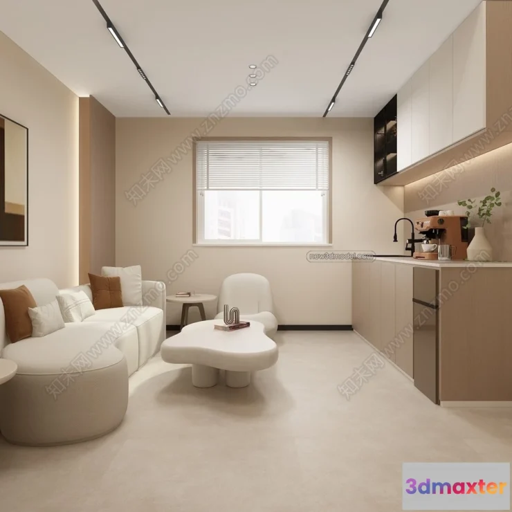 1359708 - Mezzanine Floor - 3D Interior Scene - 3D Models - Modern Style - 100 3D Max